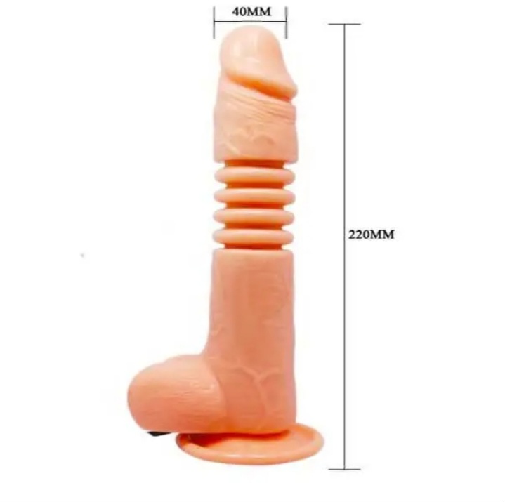 Realistic suction cup dildo with vibration
